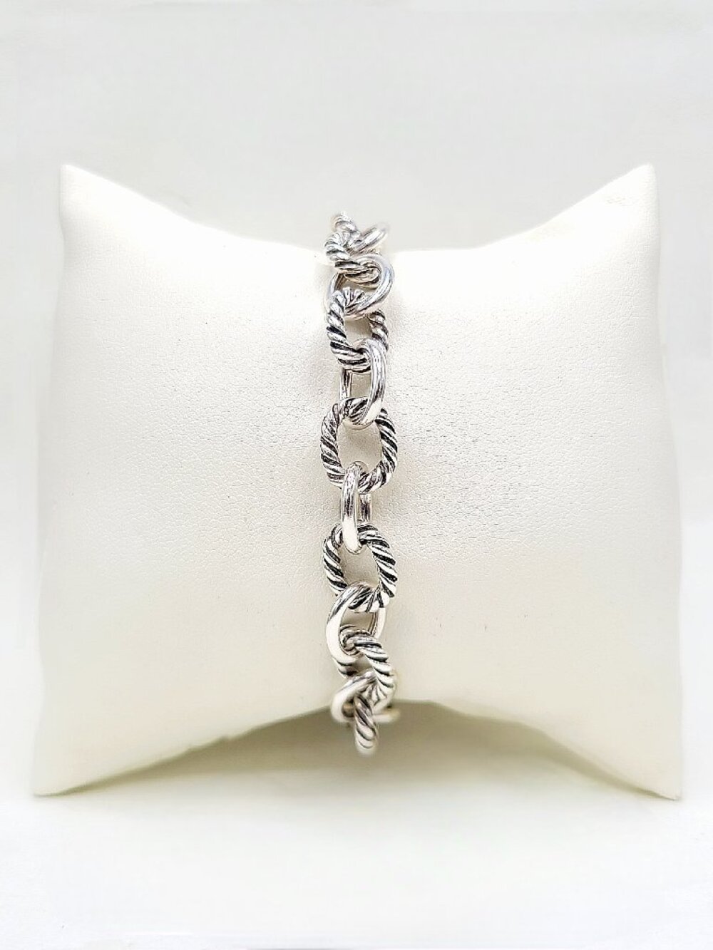 David Yurman Oval Link Chain Bracelet in Sterling Silver, 10mm - Large